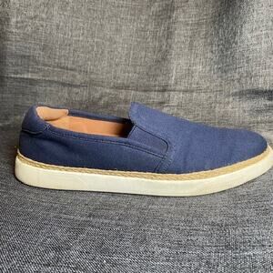 VIONIC Navy Blue Canvas Sneaker Joey Arch Support Shoes Womens 8.5 Comfort